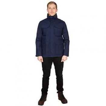 Chaqueta de Lluvia Trespass Rainthan con Capucha Oculta, Hombre, Azul Marino, S