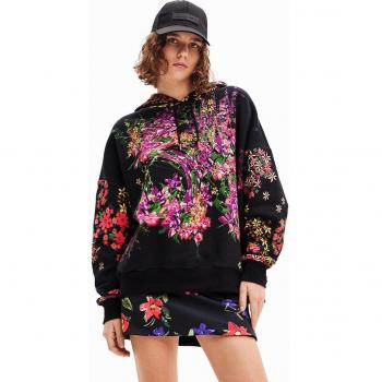 Sudadera amplia Desigual con estampado floral