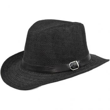 Foldable Straw Cowboy Hat for Summer Outdoor Use 56-58cm