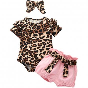 Ensemble pour bébé fille 0-24 mois, body fleuri + short, 2 pièces