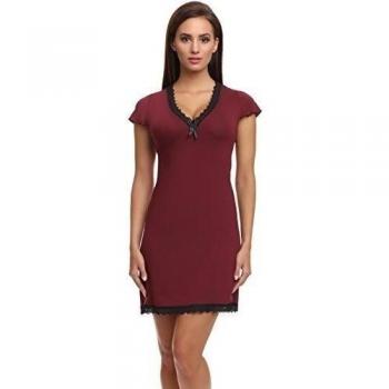 Camisón para mujer Merry Style Zoey (Burdeos, XXL)