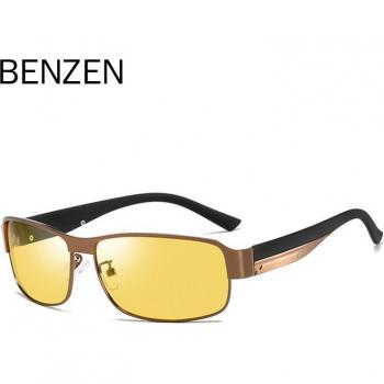 Lunettes de conduite BENZEN, verres photochromiques, aluminium vintage, UV400 9516