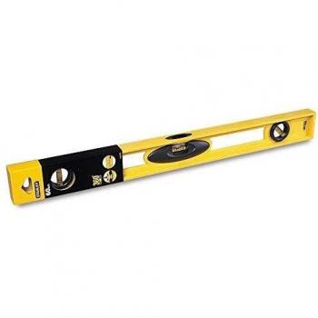 Stanley Heavy Duty ABS Construction Level with Three Vials, Length: 24 inches, Model: 1-42-476