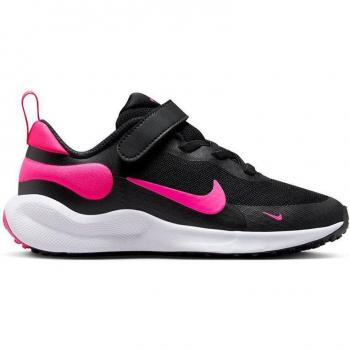 Zapatillas Nike Revolution 7 Psv en color negro y rosa para niñas