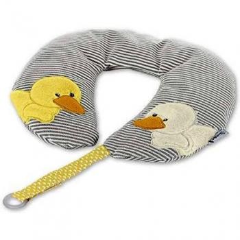 Cojín para cuello Sterntaler, Pato Edda, Tamaño: M, Edad: a partir de 0 meses, Gris