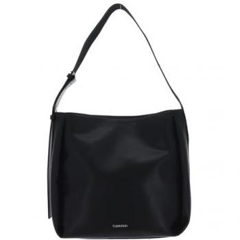 Calvin Klein Saffiano Leather Shoulder Bag, Black, ONE SIZE