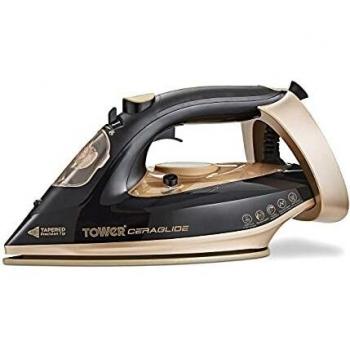 Tower T22021GLD Ceraglide Steam Iron, 3100W, Black & Gold, New & Sealed
