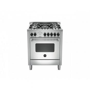Bertazzoni AMN765GXT Cucina Gas 5 Fuochi con Forno in Acciaio Inossidabile