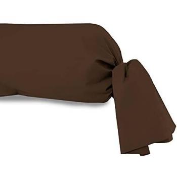Atmosphère Plaque de traversin uni 85x185 cm ATMO Chocolat