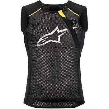 Maillot de protección sin mangas Alpinestars Paragon negro amarillo XXL