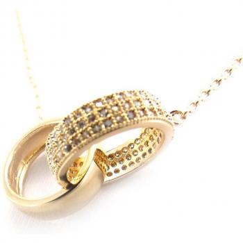 Les Trésors De Lily White Sissi Gold Necklace