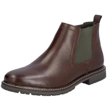 Rieker Men's Brown Zip Chelsea Boots Size 9.5 UK / EU 44
