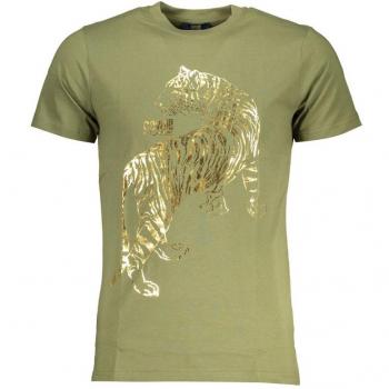 Cavalli Class Men's Green Cotton T-Shirt