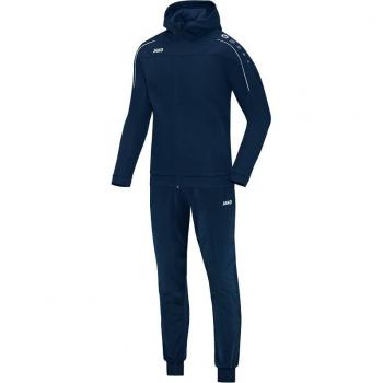 Blauer Jako Classico Kinder-Jogginganzug, Kapuze, 128 cm Größe