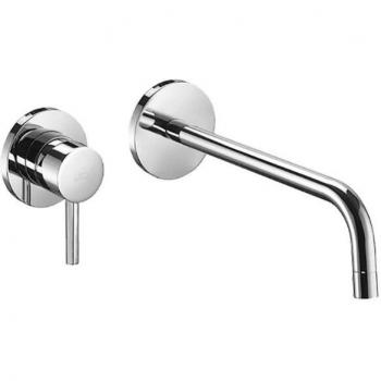 Eingebautes Waschbecken‑Mischenventil Ø 7 cm, 17,8 cm chrom Auslauf – Paffoni Stick