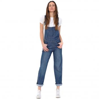 Uskees Light Wash Regular Fit Bib-Overalls