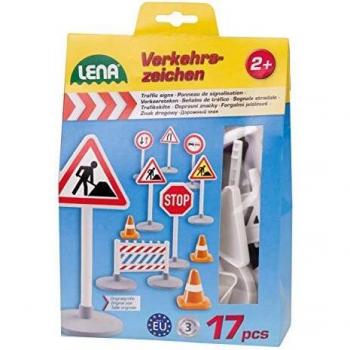 Jouet éducatif Lena panneaux de signalisation 17 pièces