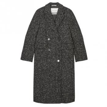 Marc O'Polo Damen Wollmantel Grau 38