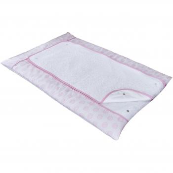 Clair de Lune Changing Mat in Pink with Speckles