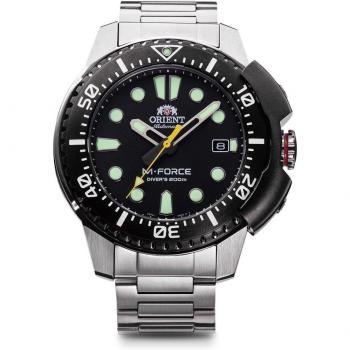 ORIENT Black M-Force Automatic Watch for Scuba Diving