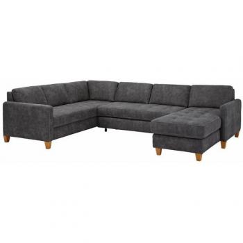 Home Affaire Earl U-Form: Luxuriöses Microfaser-Sofaset mit Bettoption
