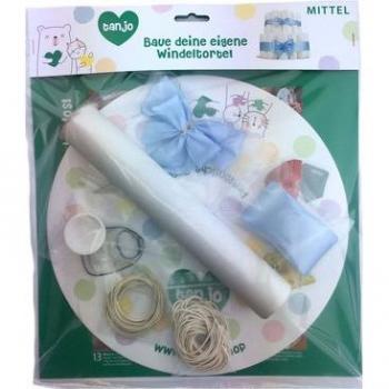 Bausatz Tanjo Windeltorte (mittel) hellblau