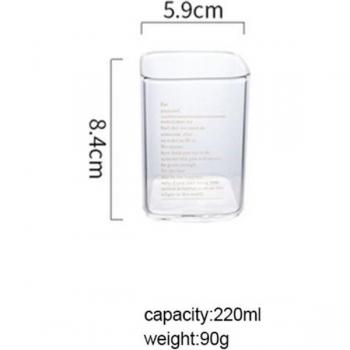 Vaso de vidrio cuadrado dorado para zumos y batidos 250ml/400ml