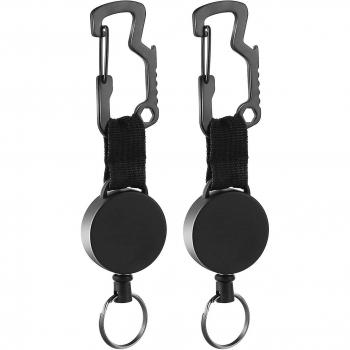 Cargador de Llaves Extensible con Mosquetón Multifuncional