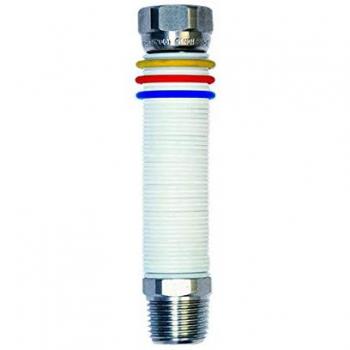 Flexible tube inox gaz‑eau ½ 100–200 mm – Unisuper UNI‑11353 DM‑174 blanc