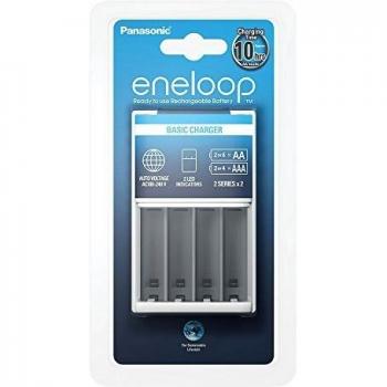 Cargador de baterías Panasonic Eneloop 100-240V