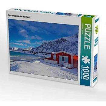 CALVENDO Puzzle Einsame Hütte im Nordland Bild von Reinhard Pantke