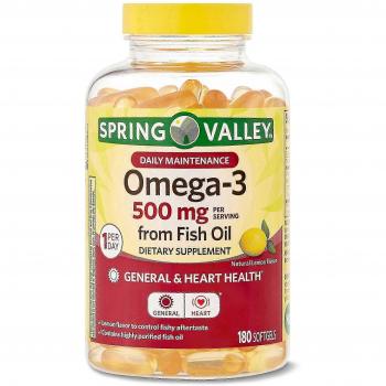 Suplemento Omega‑3 Natural Valley 500 mg