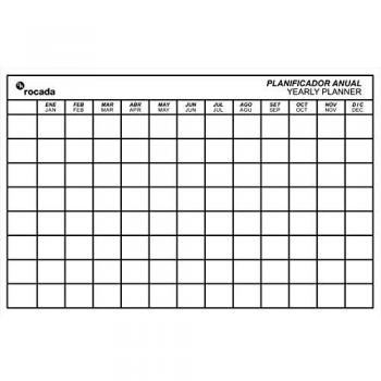 Pizarra Magnética Anual 75 x 115 cm