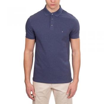 Polo de Hombre Tommy Hilfiger 1985, Corte Slim, Azul, Talla L, Casual, Algodón, Manga Corta