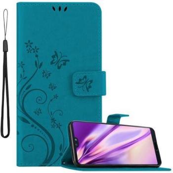 Pochette Verte Florale Huawei P20 Pro/Plus – Étui + Porte-cartes