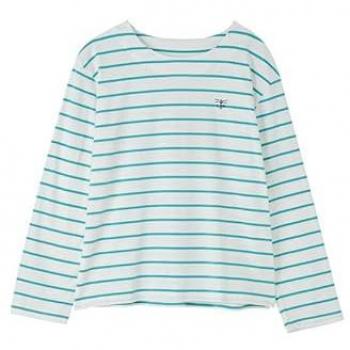 Lighthouse Women's Breton Top in Soft Teal