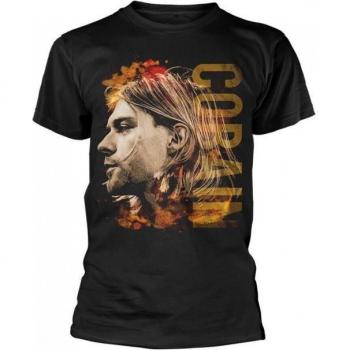 T‑shirt rotonda a stampa laterale Kurt Cobain