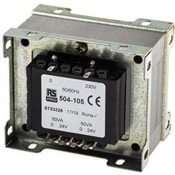 Transformateur industriel 230 V → 24 V 2 bornes 100 VA