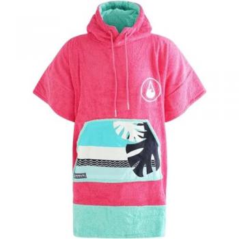 Rosa Hawaiiwelle Cotton-Velour-Poncho 2025