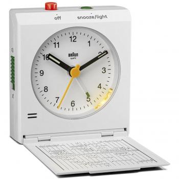 Reloj Despertador de Cuarzo Braun BC 05 W Blanco
