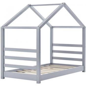 Bed per Figli House con Rete a Doghe Pino 80x160