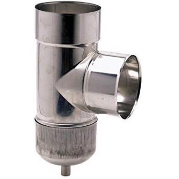 Garde‑purgée inox 304 – té équerre 140 x 146 mm