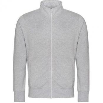 Awdis Hoodie Unisex Gris XL, Modelo Campus Heather con Cremallera Total