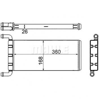 MAHLE Heater AH 241 000S for Volkswagen