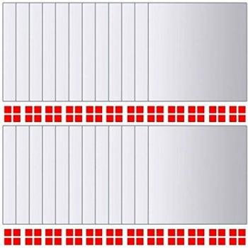 Square Glass Mirror Tiles 24 pcs