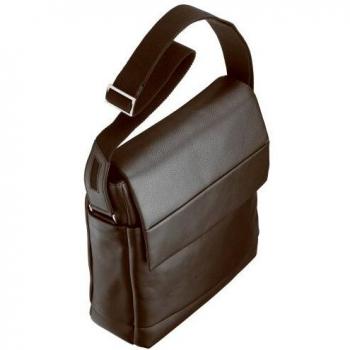 D&N 30 cm Brown Leather Messenger