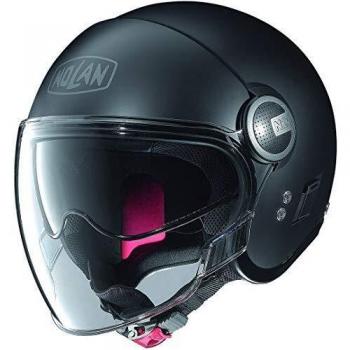 Nolan Jethelm N21 Classic mit Visier, Schwarz (Flat Black), XXXL