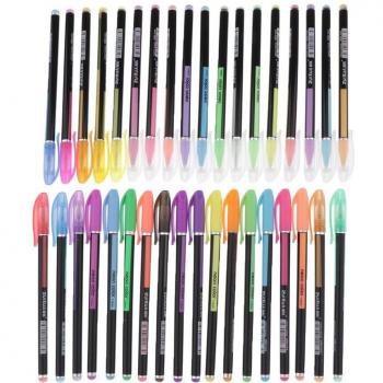 Set de Plumas de Gel Brillantes 36 Colores