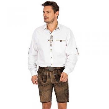 Kurzleatherhose MADDox HOPFENSEE – Antik Bernstein 60 cm