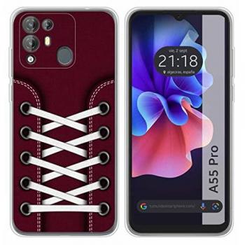 Funda de Silicona Transparente para Blackview A55 Pro Zapatillas 17